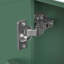 Meuble-lavabo 24 po avec lavabo, armoire de salle de bain avec tablette de porte, tiroir profond, panier coulissant à 2 niveaux, structure en bois massif et panneau de fibres à densité moyenne, un paquet, vert