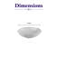 Bol non empilable en porcelaine de qualité supérieure EARTH - LINEN DOTTS, 16,8 cm-1769187287