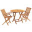 Solid Wood Patio Dining Set Table,