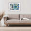 «Blue Tone» éclectique, reproduction encadrée sous verre, conception de Jill Martin-157735099-157735098