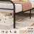 Classic Metal Platform Bed Frame, Mattress Foundation with Steel Slat Support, Under Bed Storage, No Box Spring Required, Easy Assembly-1834030081