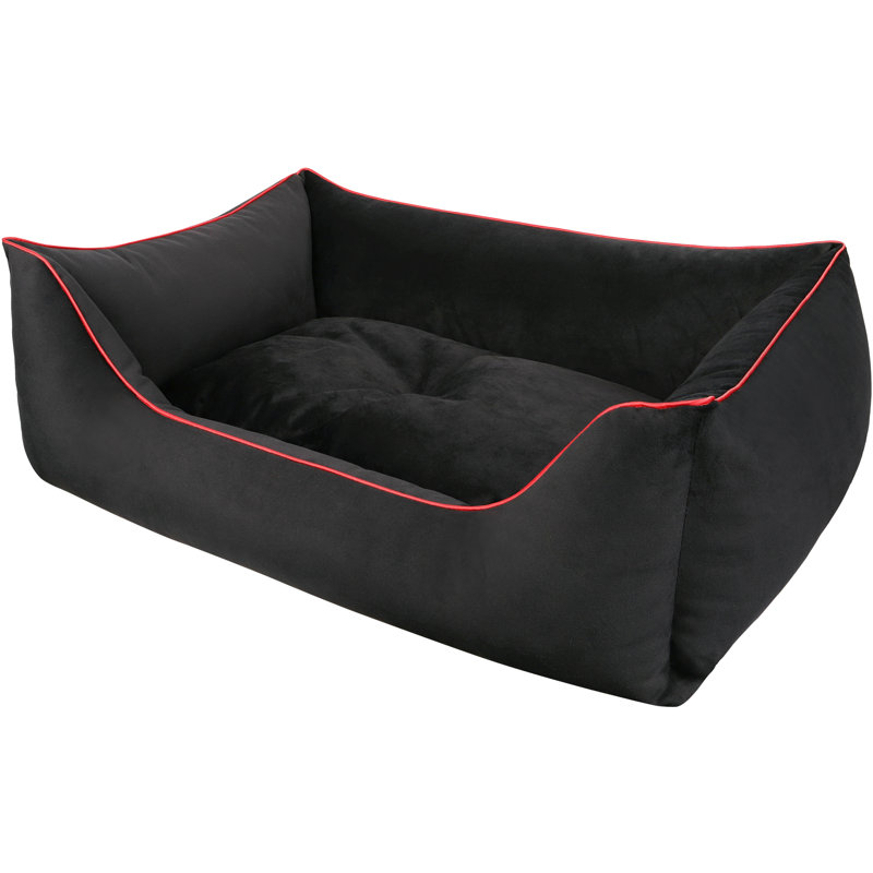 Magig Orthopedic Polyester Pet Bed, Small (70cm W x 50cm D x 25cm H), Black