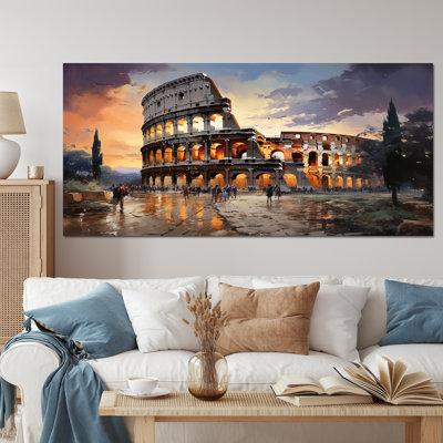 Beige, Italie, Colisée, Colosseo, sur toile