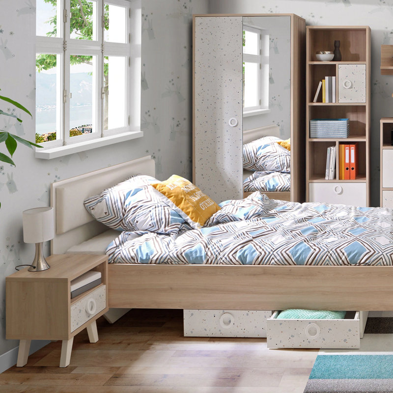 32.5cm W Manufactured Wood Bedside Table