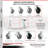4 Piece Polyolefin Caster Set with Roller Bearings