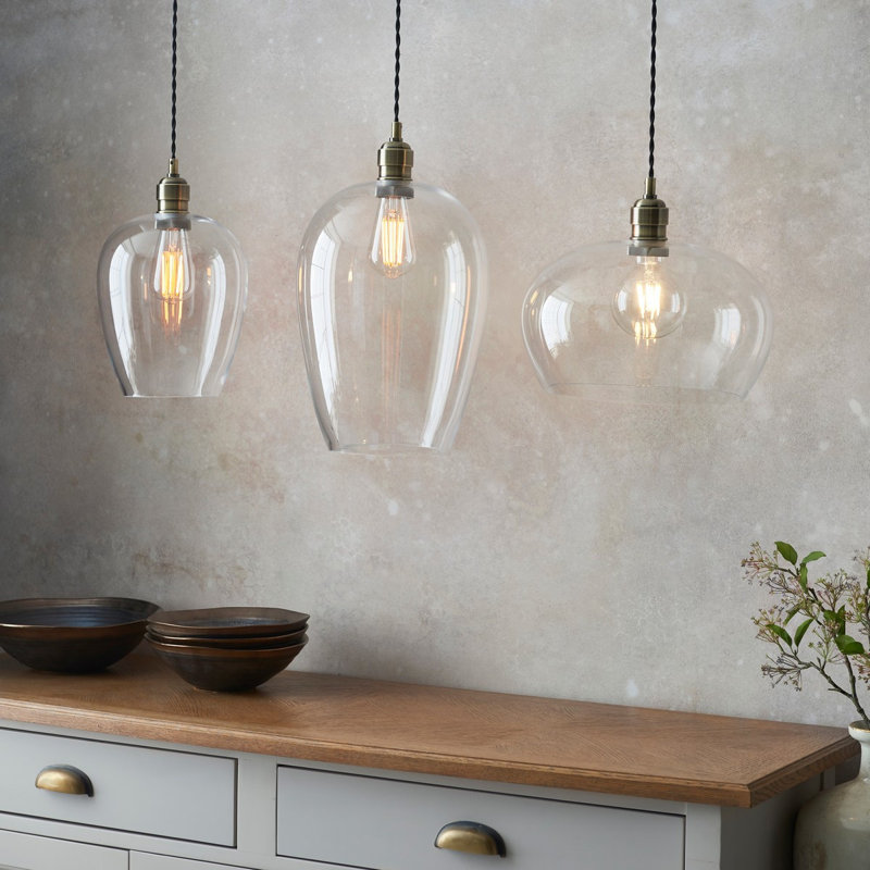 Parson 1 - Light Sphere Pendant, Antique Brass