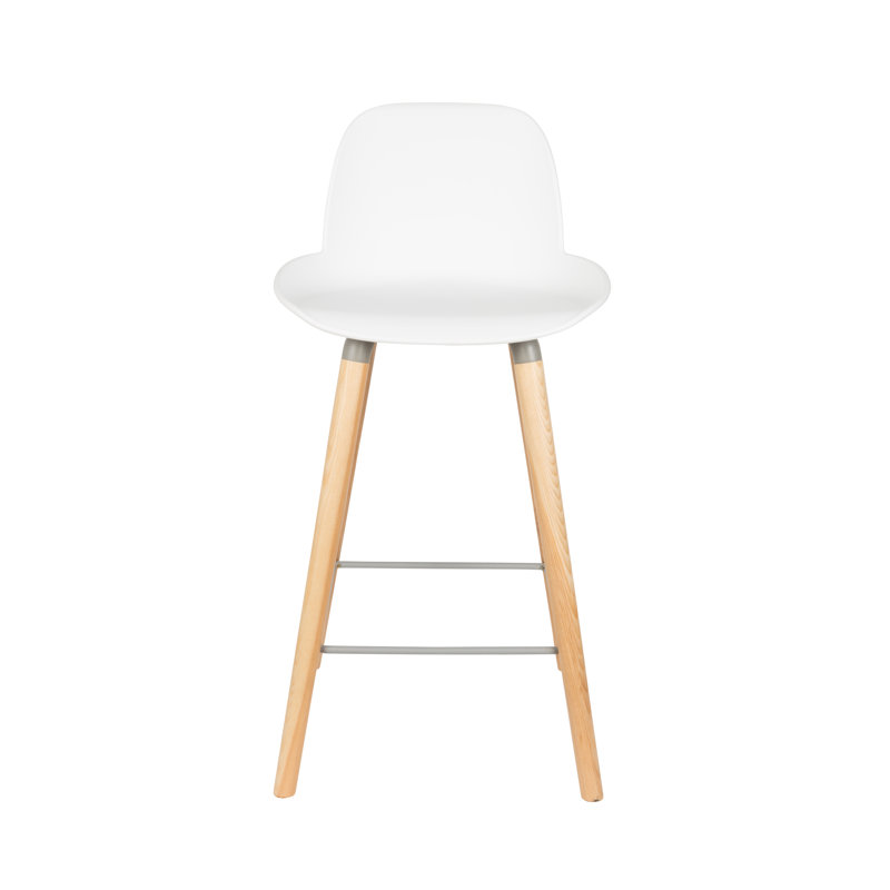 Albert Kuip Counter & Bar Stool, Counter Stool (26" Seat Height), White