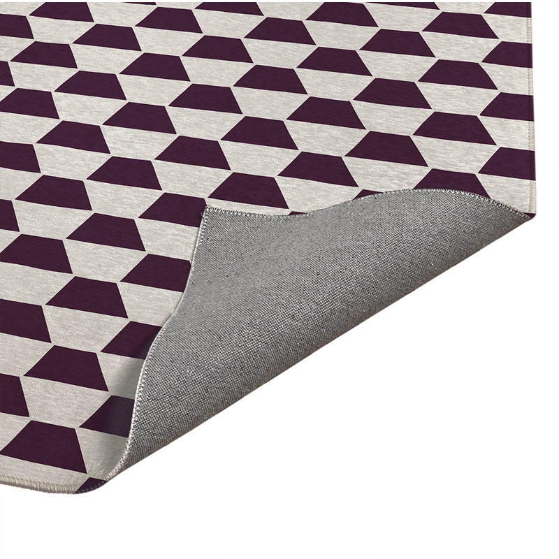 Paillasson Hex, Aubergine, L 72 po x L 48 po