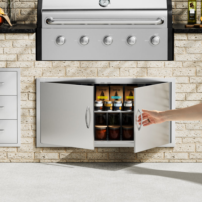 42'' Stainless Steel Double Outdoor Kitchen Access Door