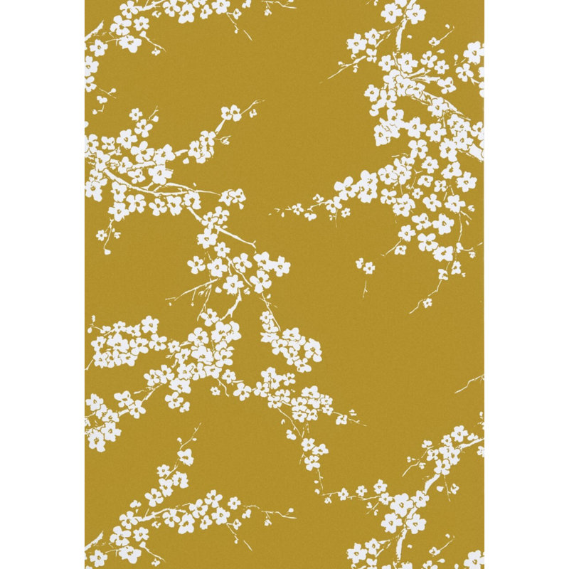 Origen Dos Primavera Floral Wallpaper Roll, Mostaza