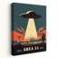 Area 51 UFO Abstract Contemporary Landscape Nature Wall Art Print-1355882800