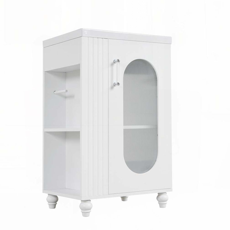 Meuble-lavabo de 20 po avec lavabo, meuble-lavabo, Blanc