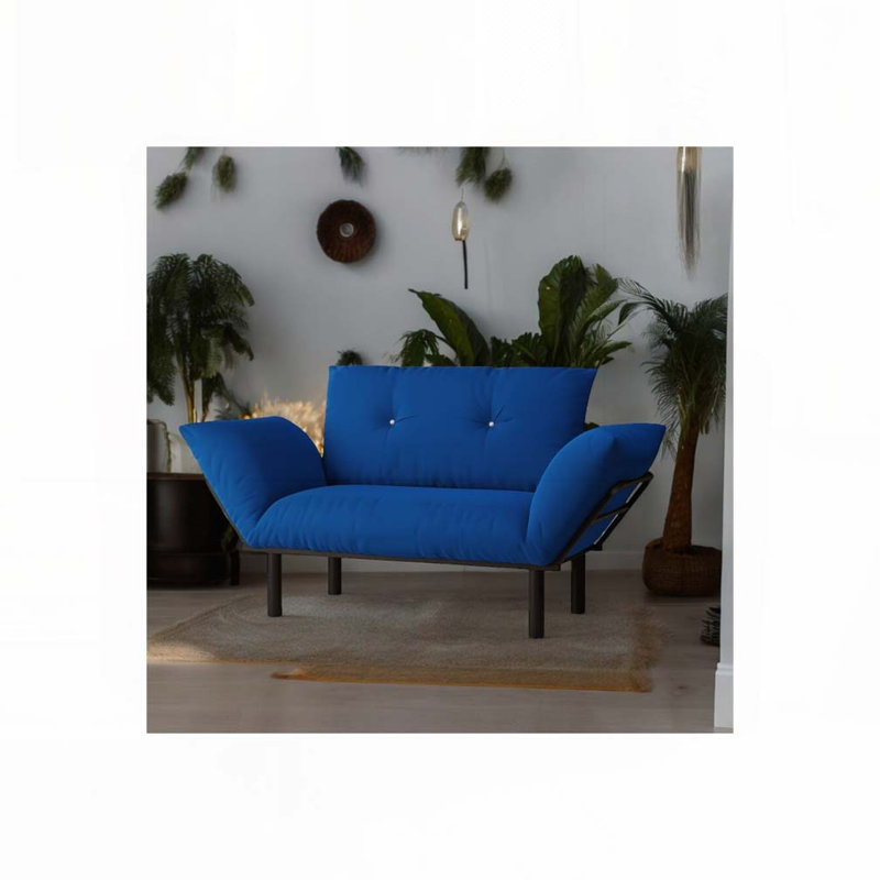 Causeuse Ewald, Tissu bleu