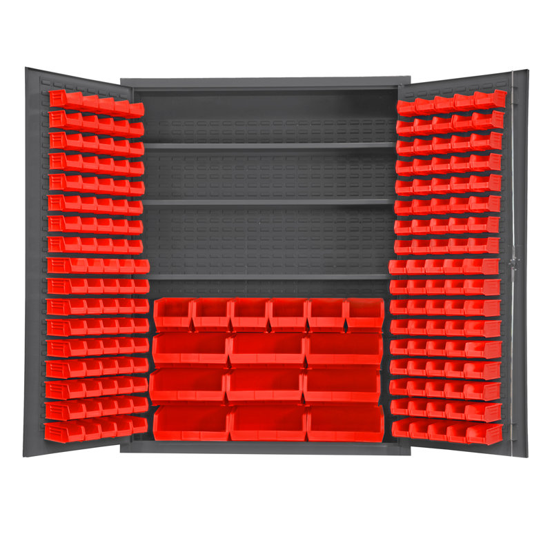 Armoire de rangement H 78 "x l 60,13" x p 24 "Libra, Rouge