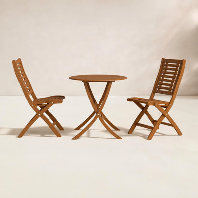 Kinsler 30" Eucalyptus Patio Bistro Set
