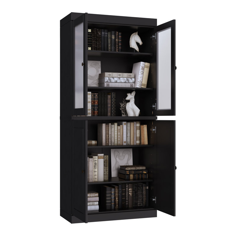 Bibliothèque à 6 tablettes Vananh, Noir