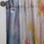 Eilidh jaune et rose Meadows Breeze I - rideau en velours traditionnel - obscurcissant - 1 panneau-1254168062