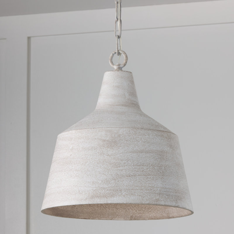 Luminaire suspendu en métal 15 lumières l 15,50 "x H 17" Quarry, Stuc, Stuc