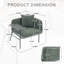 Leisure Chair with Small Table and Side Pockets-530501037