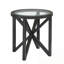 Table de bout ronde avec plateau en verre-1020397256