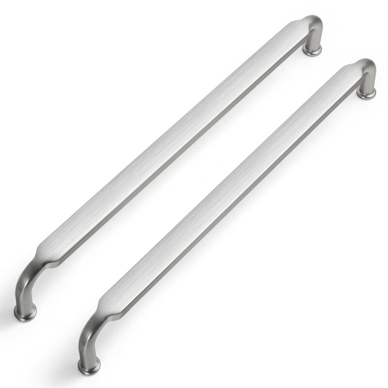Barre centrale / poignée multi-paquets, Nickel brossé, 7.56