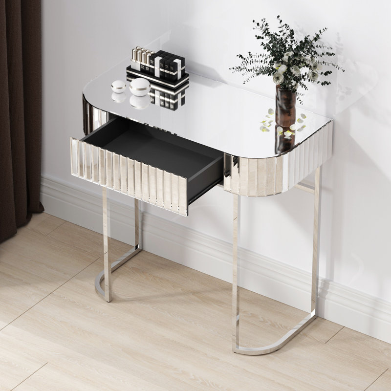 Coiffeuse à miroir Toini, Argent