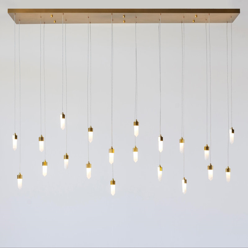 Leo 20 - Light LED Chandelier, 53.75" H x 60" W x 20.75" D