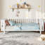 Lits simples blancs robustes, fer et conception en MDF pour le confort des enfants