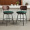 Tabourets de comptoir modernes pivotants