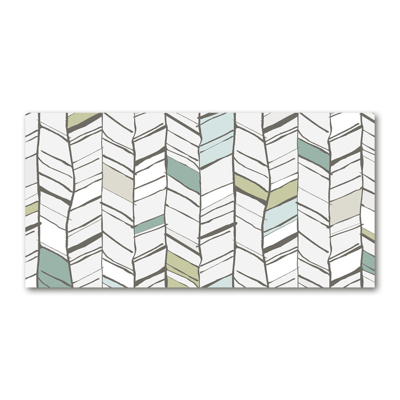 Herringbone Pattern - Print, Canvas, 50cm H x 100cm W x 2cm D