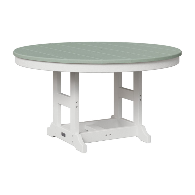 Table ronde 38 po pour enfants Berlin Gardens, Écume de mer / blanc