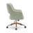 33'' H Boucle Upholstered Rolling Task Chair-662484174