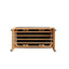 Banc à chaussures en bois massif naturel, banc de rangement moderne Mid-Century avec coussin éponge à rebond élevé pour hall d'entrée et espaces de vie