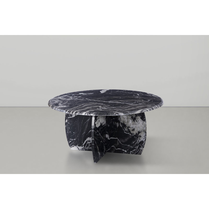Table basse en marbre Codie, Noir