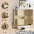 30.7'' Wide Fluted Sideboard with Metal Legs-2134052952