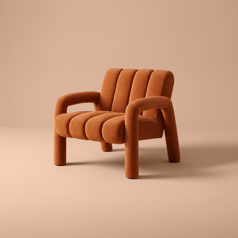 Chaise d'appoint Tubbi, Russet, Rouge-brun