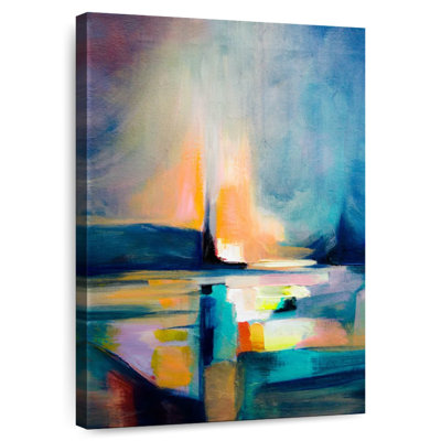 Avery Sea au coucher du soleil abstrait