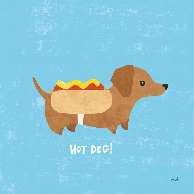 Good Dogs Dachshound, H 20 po x l 20 po, Non, Toile tendue