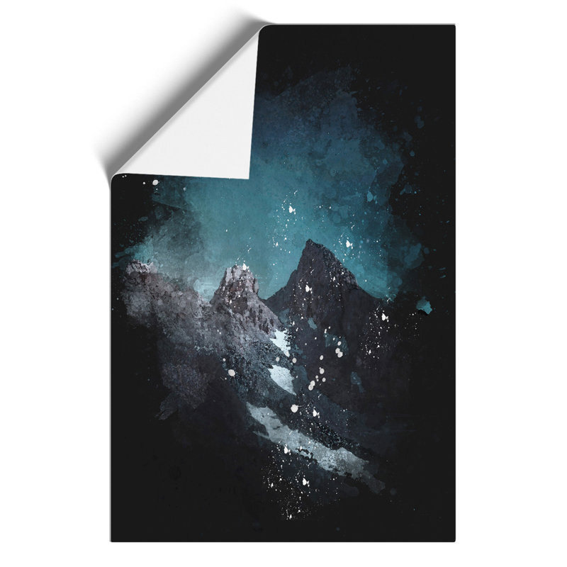 Light of the Moon over the Dolomites - Unframed Painting, 59cm H x 42cm W x 0.1cm D
