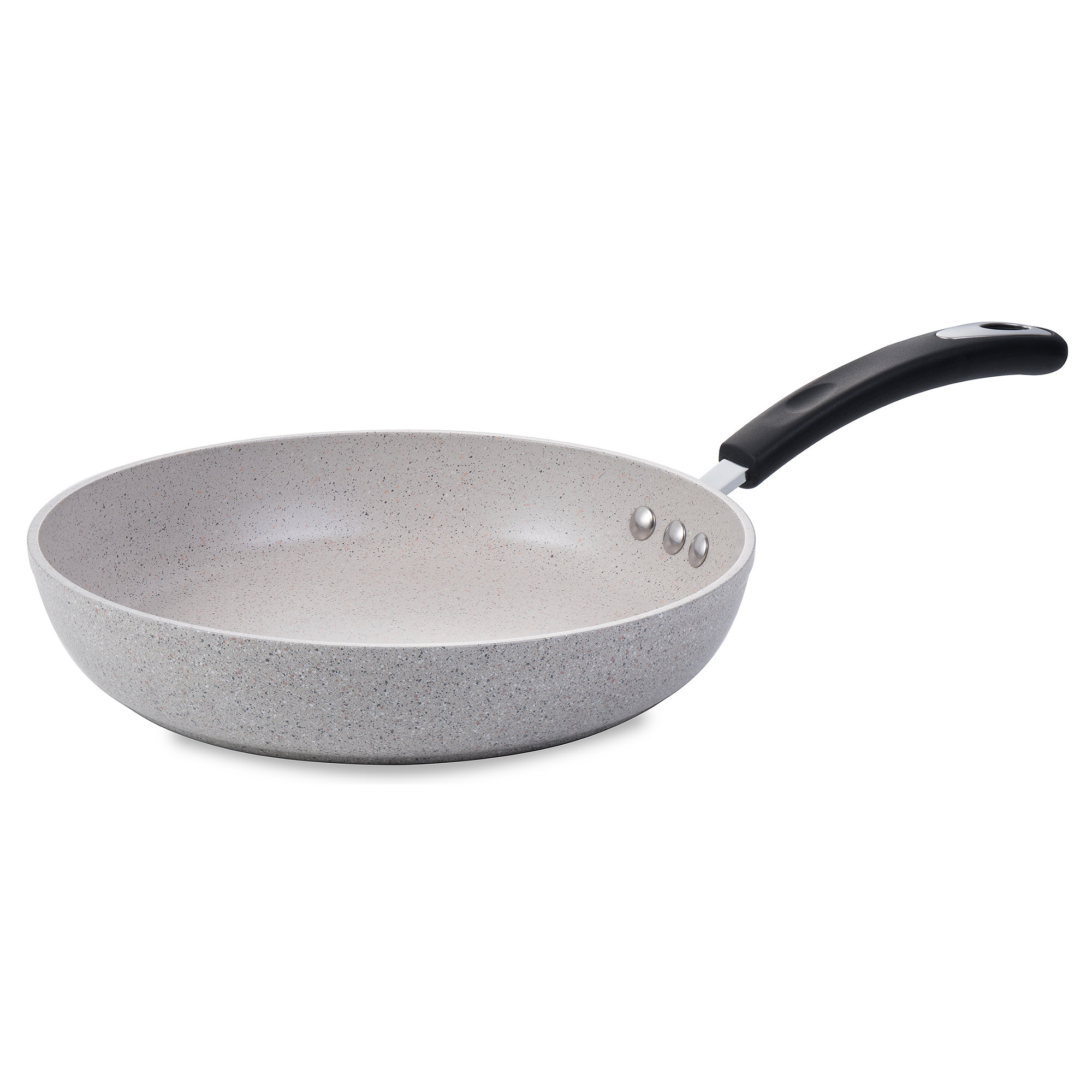 Poêle Anti-Adhésive Ozeri Stone Earth - 20 Cm - Revêtement Pierre Sans PFOA - Compatible Induction - Gris