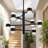 8 - Light Dimmable LED Sputnik Modern Linear Chandelier