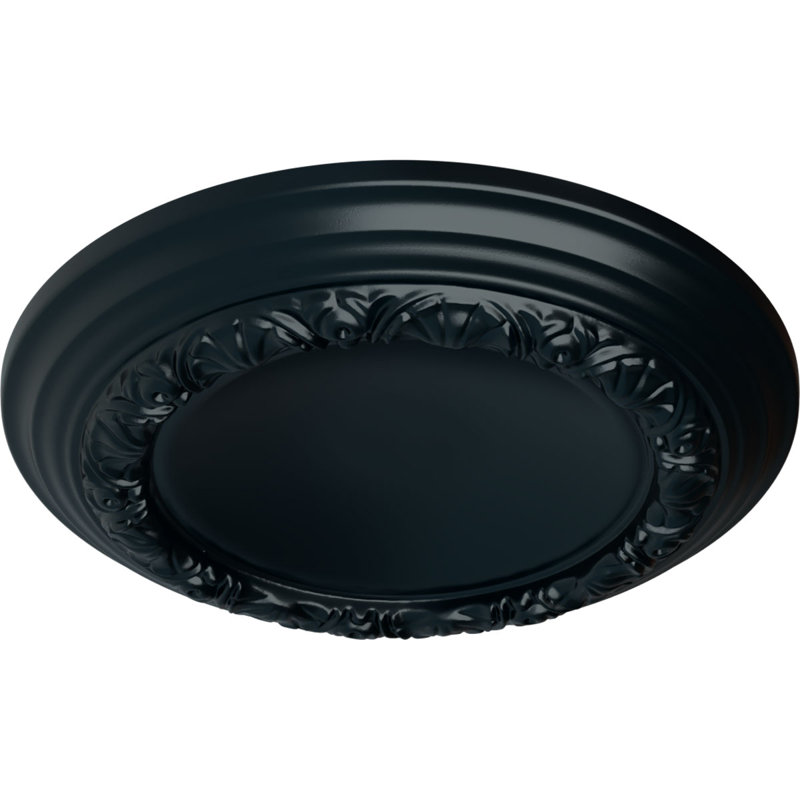 Endurathane Carlsbad Celing Medallion, 12 1/2"OD x 1 1/2"P (Fits Canopies up to 7 7/8"), Hand-Painted Night Shade Finish