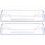 Wall 2 Piece Clear Vinyl Multimedia Media Storage