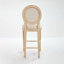 Ensemble de 2 chaises de salle à manger rembourrées à dossier rond