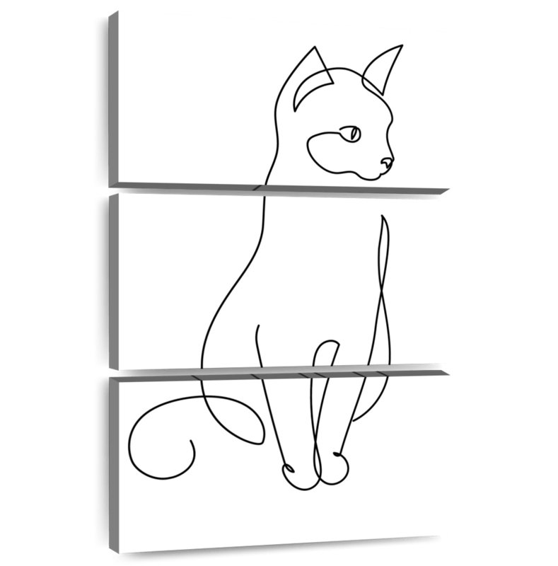 Brampt Minimalist Cat, 32" H x 20" W