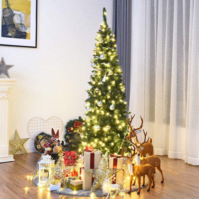 6.56' H Lighted Artificial Christmas Tree