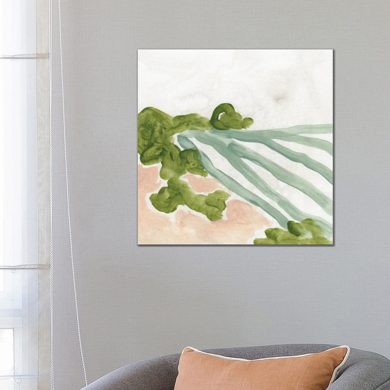Landscape Cameo I by June Erica Vess - Wrapped Canvas Painting, 66.04 cm H x 66.04 cm W x 1.91 cm D