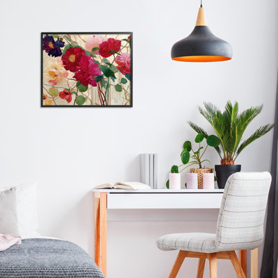 Haiku Flower Vase Framed Giclee, design by Annabelle Hall