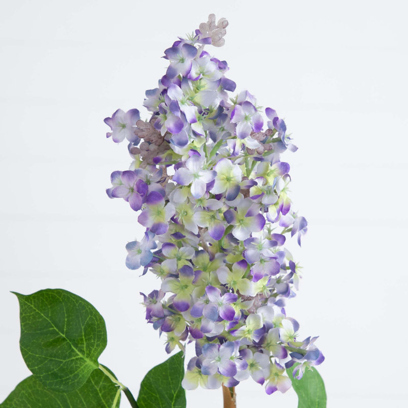 36 po Tiges de fleurs de lilas artificielles, ensemble de 3, Mauve