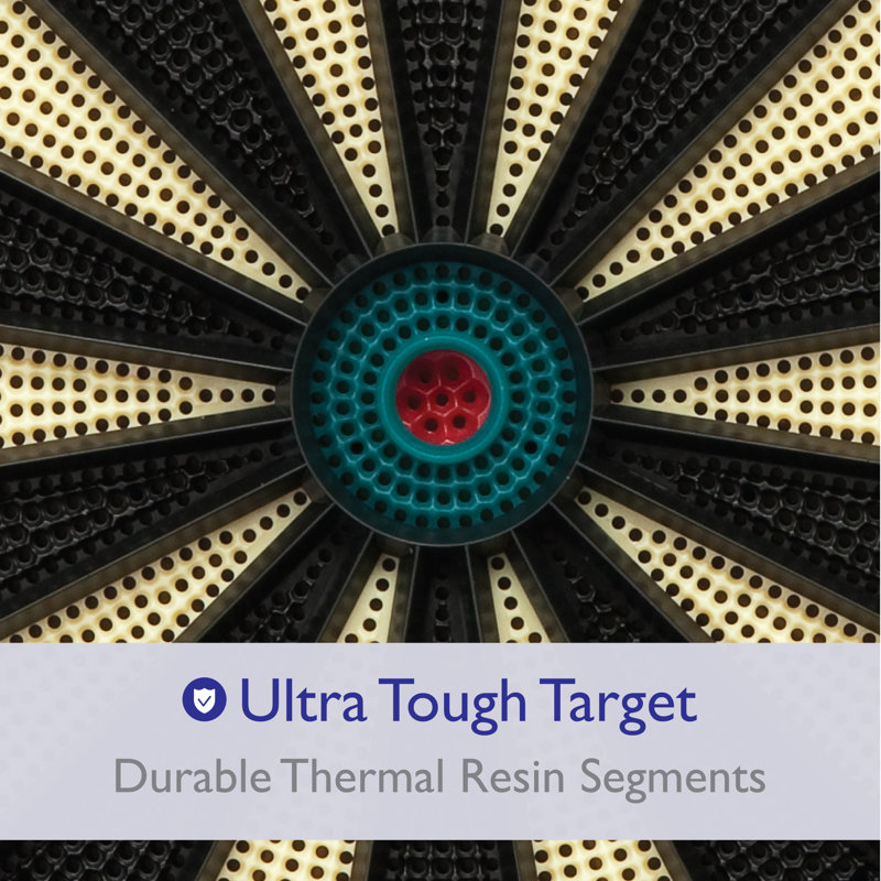 Compact Black and Multicolor Electronic Soft Tip Dartboard